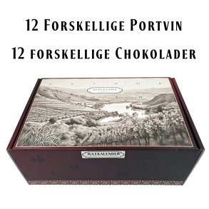 Portvinsjulekalender med chokolade