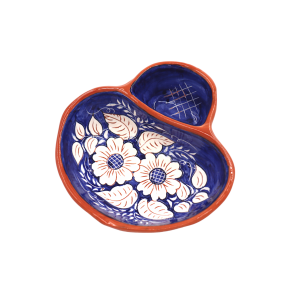 Todelt Oliven skl - Stor - Bl