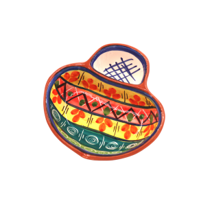 Todelt Oliven skl - Stor - Farverig