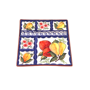 Tapas-tallerken Kvadratisk 26 cm - Frugter