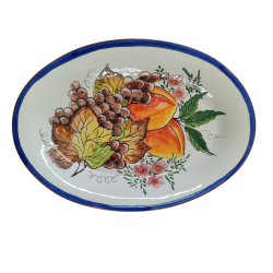 Ovalt fad 29 cm - Frugter