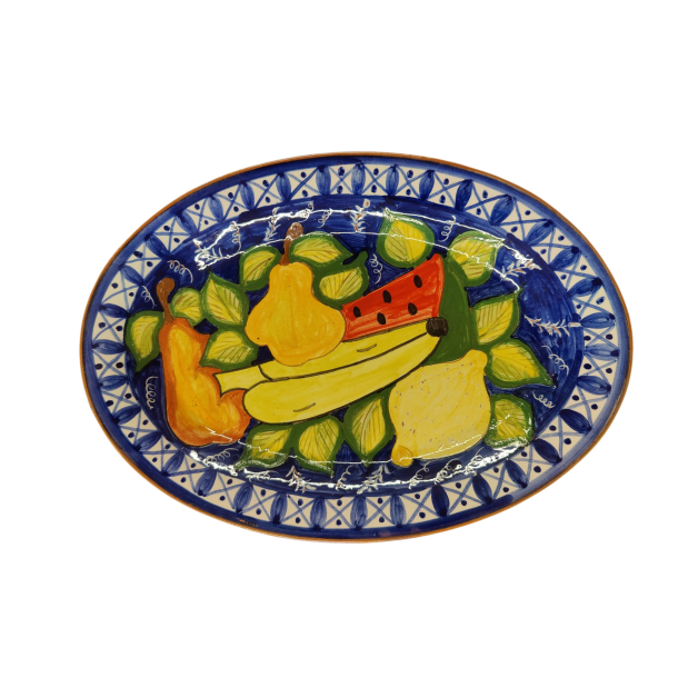 Ovalt fad 29 cm - Frugter