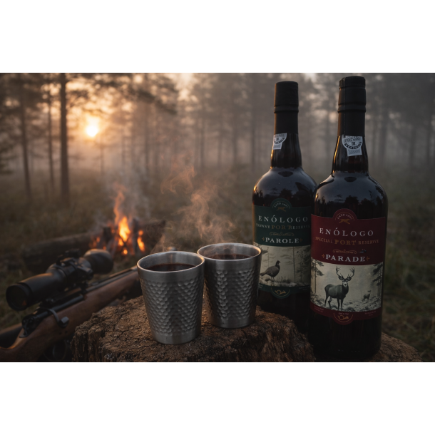 Dobbeltv�gget outdoor-kop i rustfrit st�l