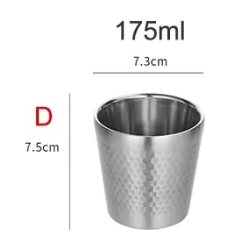 Dobbeltv�gget outdoor-kop i rustfrit st�l