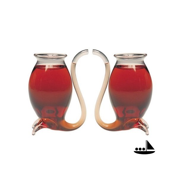 Port Sipper Gaveske med 2 glas