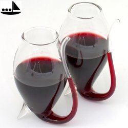 Port Sipper Gaveske med 2 glas